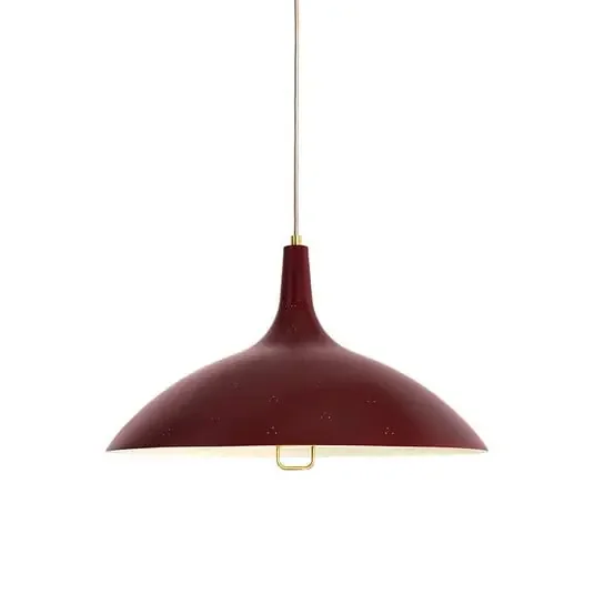 1965 Lámpara Colgante Latón/Rojo – GUBI