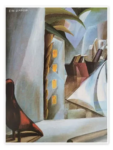 A Harbor in the Moonlight, 1924 de Tamara de Lempicka