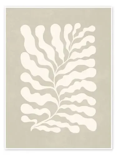 Abstract beige plant de Olga Telnova