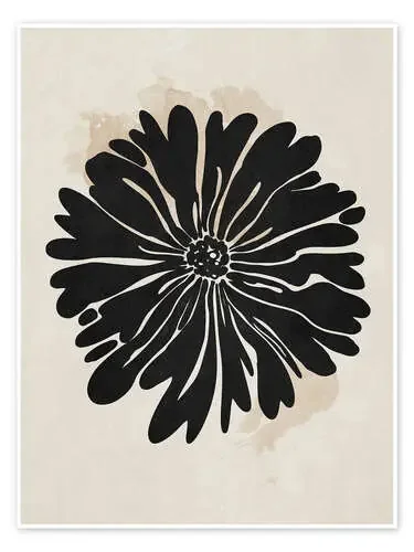 Abstract black flower de Olga Telnova