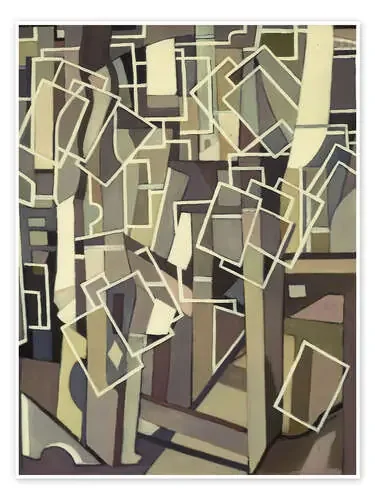 Abstract Composition with White Rectangles, 1955 de Tamara de Lempicka