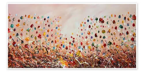 Abstract Flowers XII de Theheartofart Gena