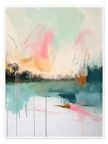 Abstract Sunrise VII de Willow Studio LSR Licensing