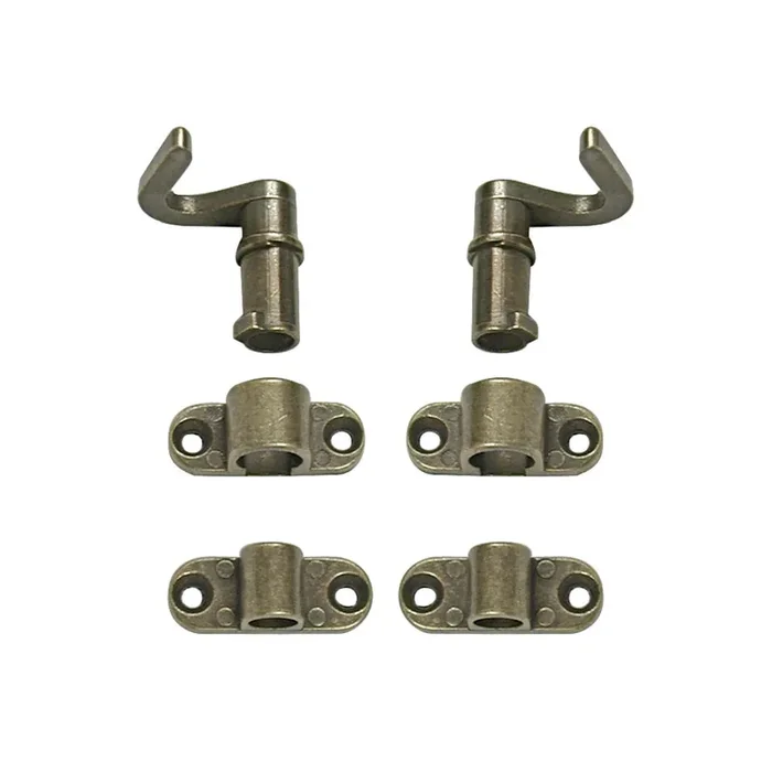 ACCESORIOS CERRADURA FALLEBA METALICO CUERO DUVER 1GANCHO DCHA+ 1IZDA,2PUENTES GANCHO+ 2PUENTES VARILLA.