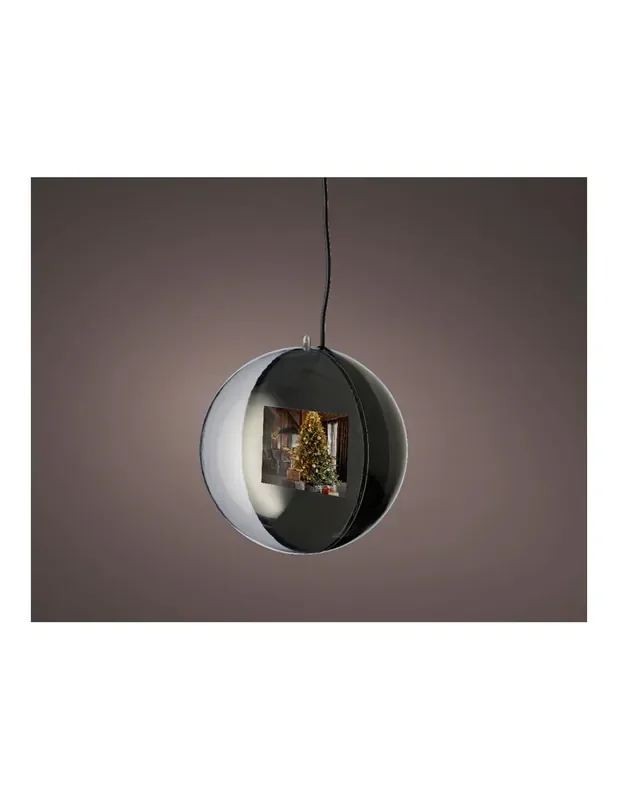Adorno de navidad con pantalla de video ø15cm 8720093255621 72409 LUMINEO
