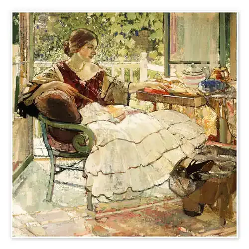 Afternoon tea de Richard Emil Miller Bridgeman Images