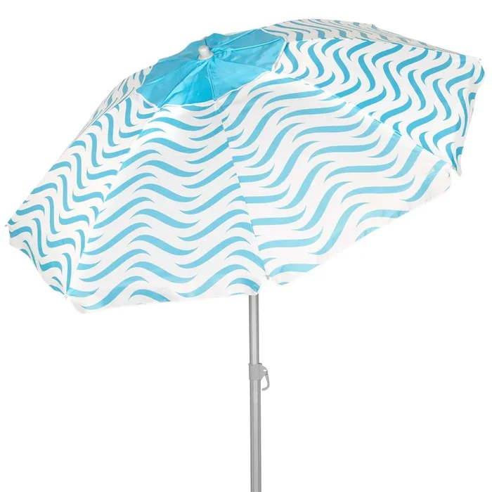 Aktive sombrilla de playa antiviento 8 varillas 220 cm olas playa