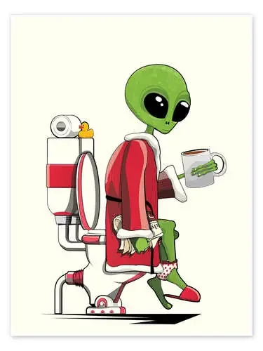 Alien on the toilet de Wyatt9