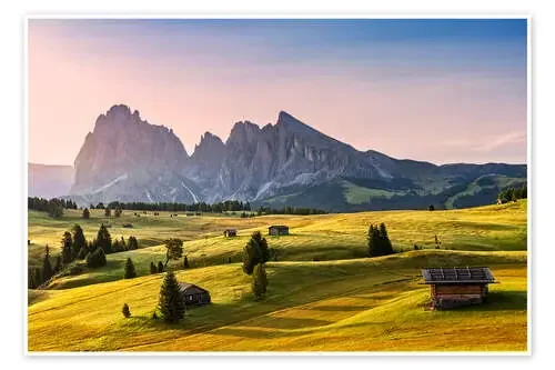 Alpe de Siusi al amanecer de Dieter Meyrl