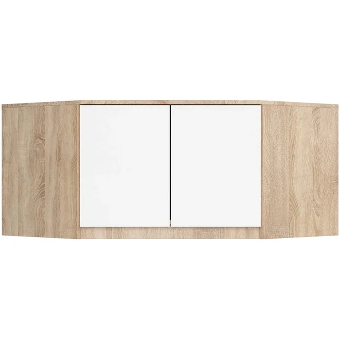 Altillo para armario AKORD S100 Roble Sonoma 100 cm 2 puertas en Blanco 3 estantes 100x50x55 cm