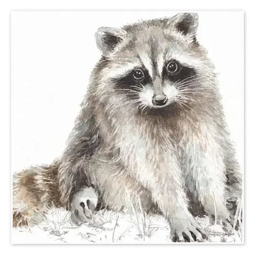 Amigos del bosque, mapache de Lisa Audit Wild Apple Graphics