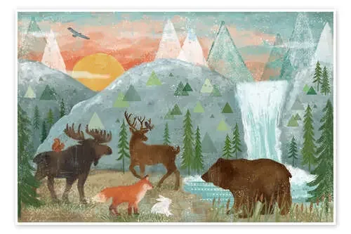 Animales del bosque de Veronique Charron Wild Apple Graphics