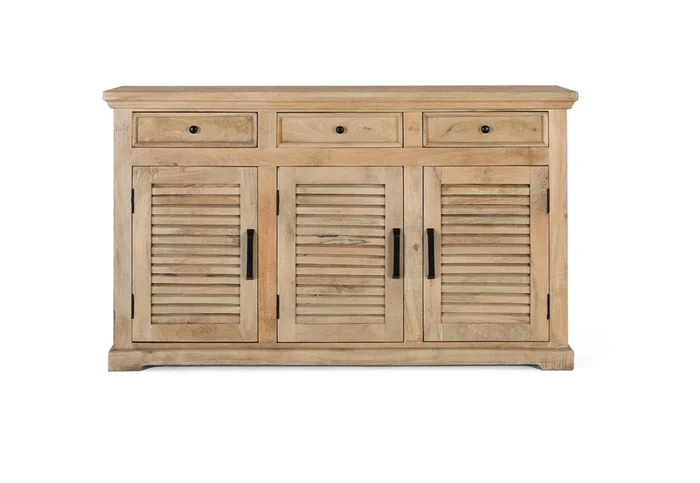 Aparador robusto de madera maciza de mango 90x150x40