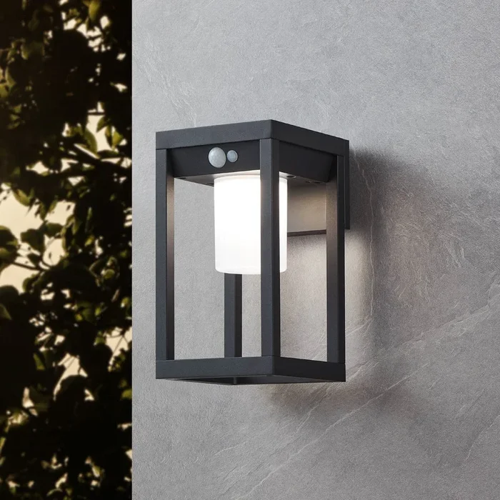 Aplique de exterior LED solar Martano con sensor