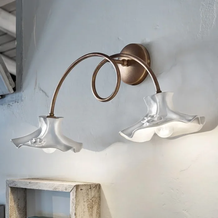 Aplique de pared ELEONORA, 2 luces