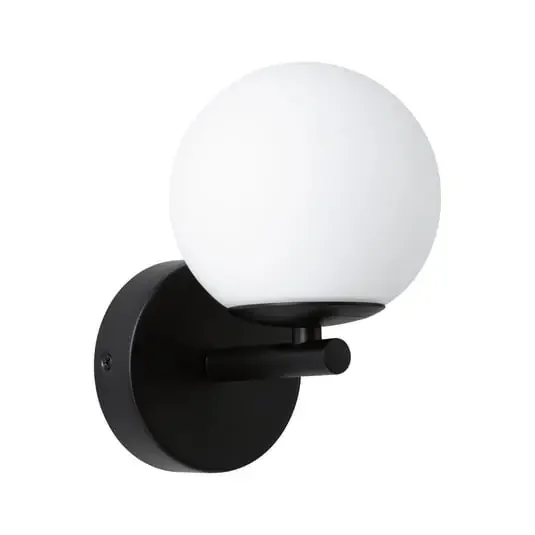 Aplique de pared LED Gove IP44, negro/blanco, blanco cálido – Paulmann