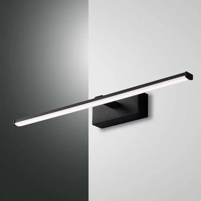 Aplique LED Nala, negro, anchura 50 cm
