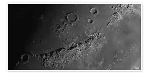Apollo 15 landing site on the moon (with labels) de Lorand Fenyes Stocktrek Images