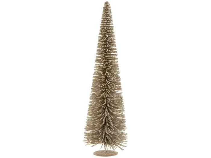 Árbol de Navidad de plástico marrón de 36x36x119 cm