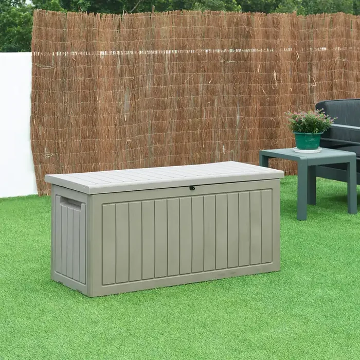 Arcón Filetto 124×52,5×57 cm – Beige [casa.pro]