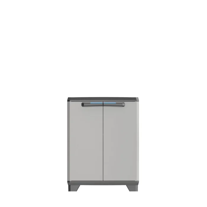 Armario resina LINEAR bajo 90x68x39cm negro gris