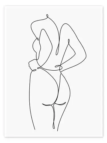 Arte lineal de una mujer de TAlex
