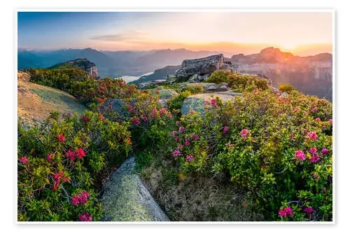 Atardecer en los Alpes de Marcel Gross