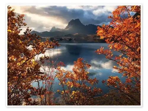 Autumn morning in Lofoten, Norway de Daniel Gastager