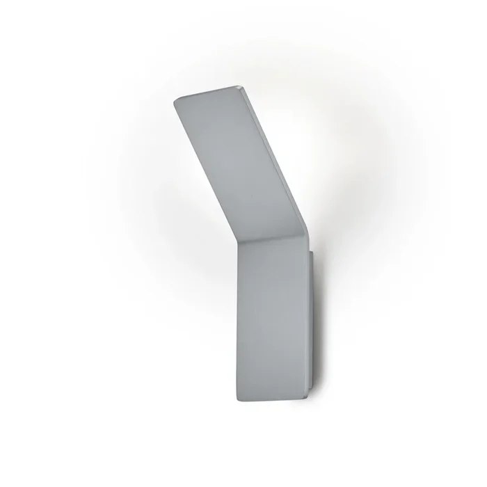 Ava aplique de pared LED, níquel mate, aluminio, 1 luz