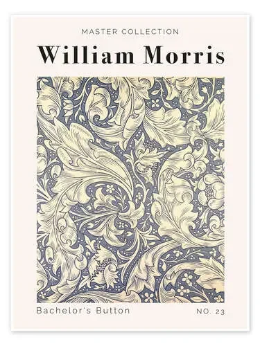 Bachelor‘s Button No. 23 de William Morris Exhibition Posters