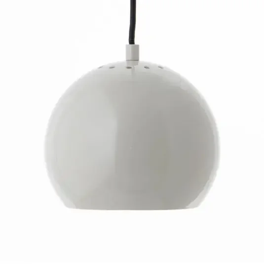 Ball Lámpara Colgante Glossy Pale Grey – Frandsen