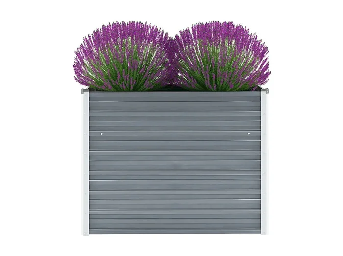 Bancal de jardín elevado Acero galvanizado 100x40x77 cm Gris