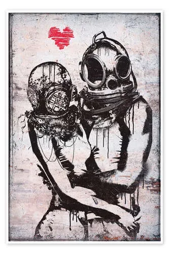 Banksy – Couple Divers de Pineapple Licensing
