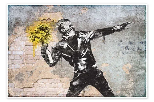 Banksy – Flower Thrower de Pineapple Licensing