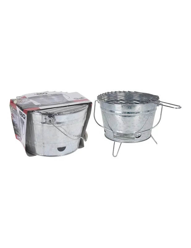 Barbacoa de zinc modelo barril ø27cm bbq 8719202123678 73868 BBQ
