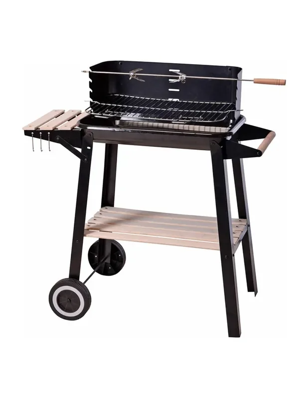 Barbacoa rectangular de carbon 54x34x6.5cm 8719987438134 73049 BBQ