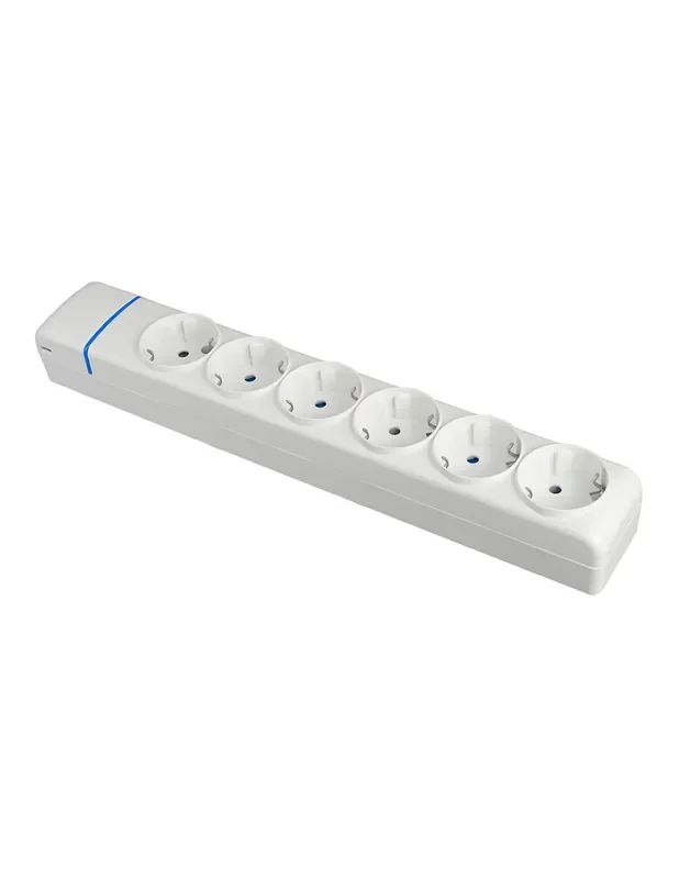 Base múltiple de 6 tomas 2p+t, 16a 250v. 8006p solera 8423220250673 41113 SOLERA