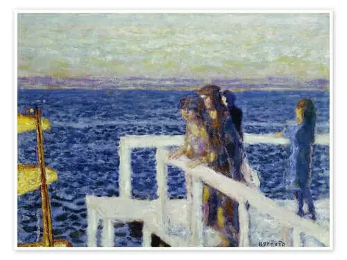 Beach promenade with girls de Pierre Bonnard ARTOTHEK