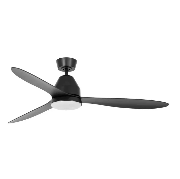 Beacon ventilador de techo con luz Whitehaven, negro, silencioso