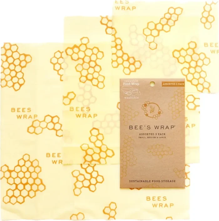 Bee’s Wrap Set de Paños de Cera de Abeja, Mimi‘s Purple (3 unidades)