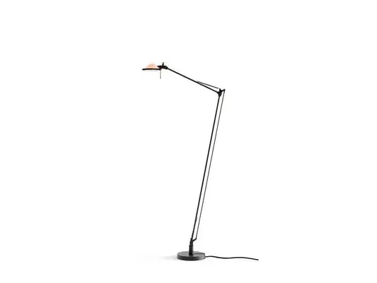 Berenice Lámpara de Pie Rosa Vidrio/Negro – Luceplan