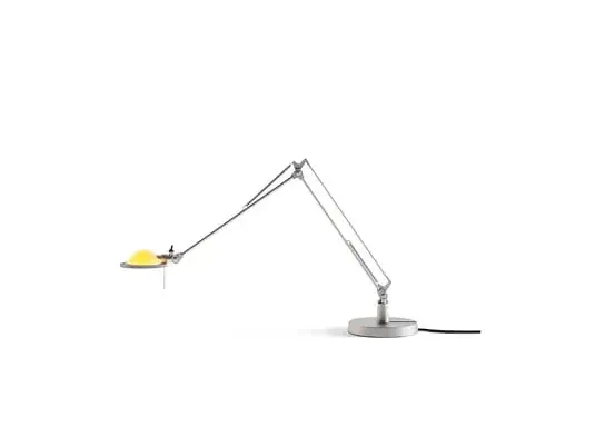Berenice Lámpara de Sobremesa 30×30 Amarillo/Aluminio – Luceplan