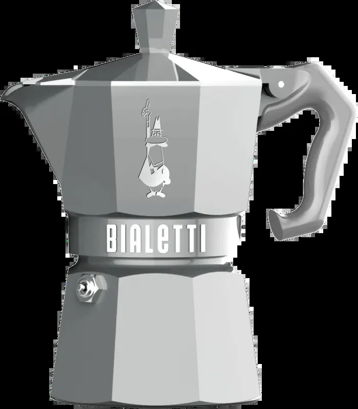 Bialetti Moka Exclusive – Silver, 3 tazas