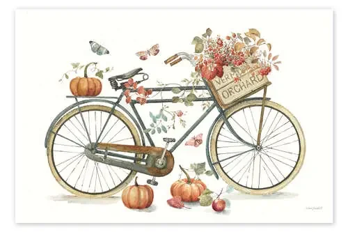 Bike decorated for autumn de Lisa Audit Roaring Brook Art