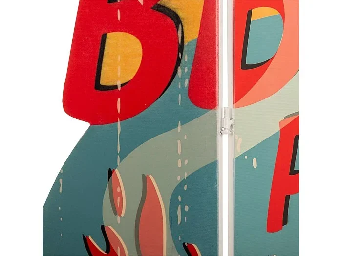 Biombo impreso (40×3)x2x180h cm