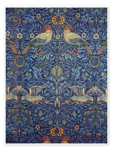 Birds, Decorative fabric, 1878 de William Morris akg-images