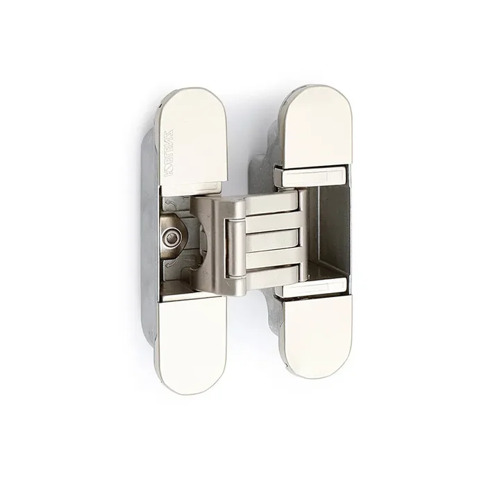 BISAGRA INVISIBLE KUBICA K6300 NIQUEL SATINADO REGULACION 3D. 60Kg/3BIS. 130X88mm.
