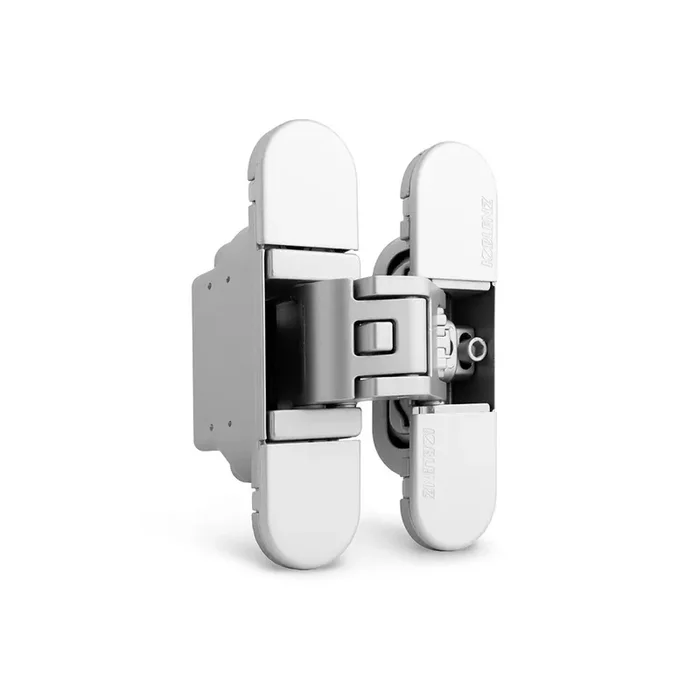 BISAGRA INVISIBLE KUBICA K6700 CROMO SATINADO REGULACION 3D. 112X74mm.