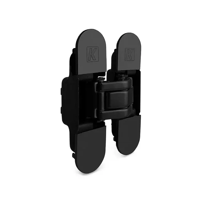 BISAGRA OCULTA ATOMIKA?K8000 NEGRO MATE – 180° Y CARGA 60KG (2bis), AJUSTE 3D PARA PUERTAS ENRASADAS