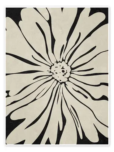 Black and beige flower de Olga Telnova